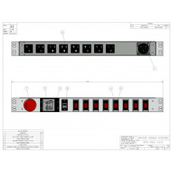 1U Shipboard PDU, 30A, 8 x 5-20R, TAA Compliant